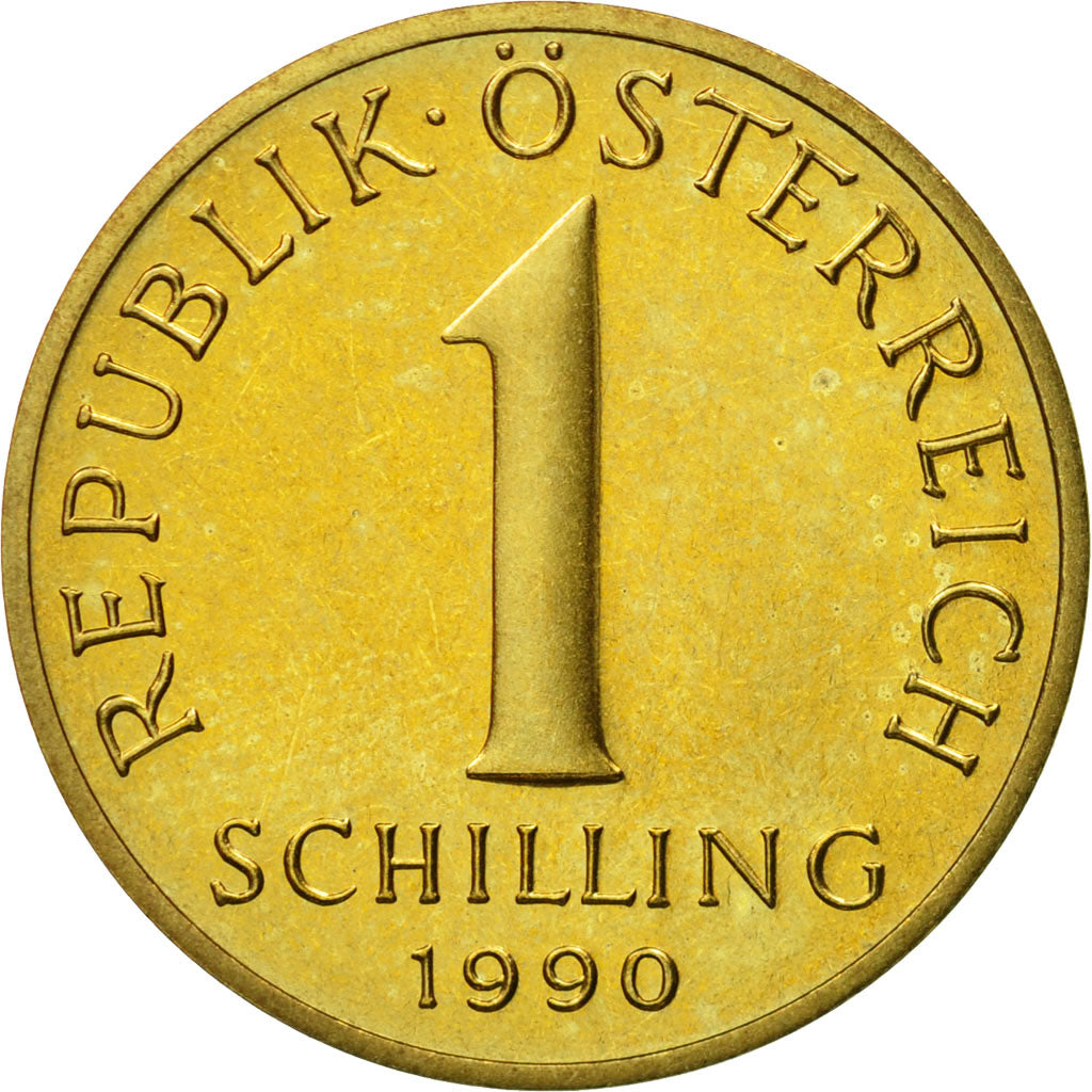 Coin, Austria, Schilling, 1990, MS(63), Aluminum-Bronze, KM:2886