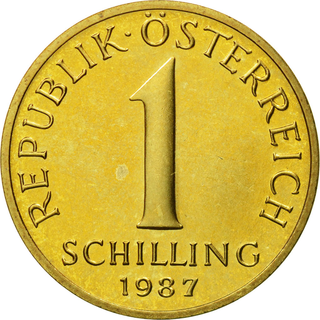 Moneda, Austria, Schilling, 1987, SC, Aluminio - bronce, KM:2886