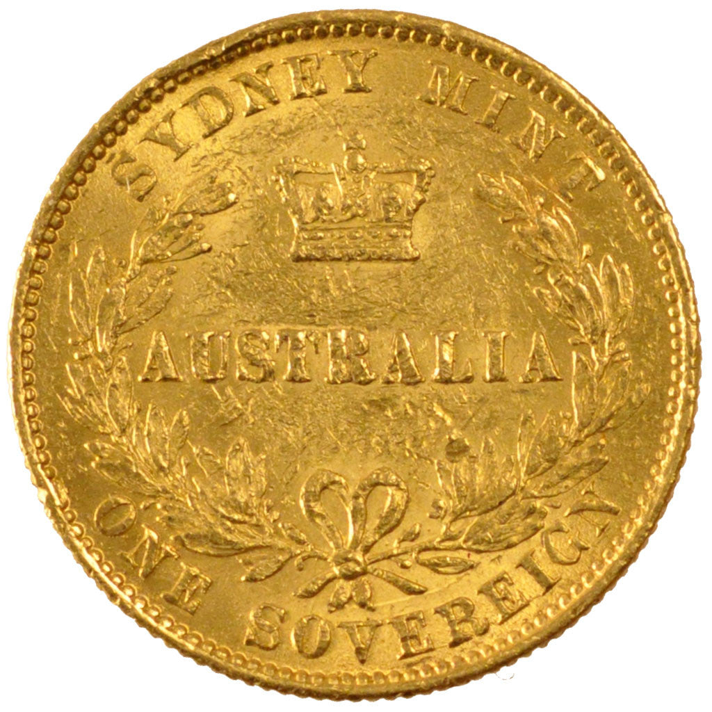 Australia, Victoria, Sovereign, 1867, Sydney, BB+, Oro, KM:4