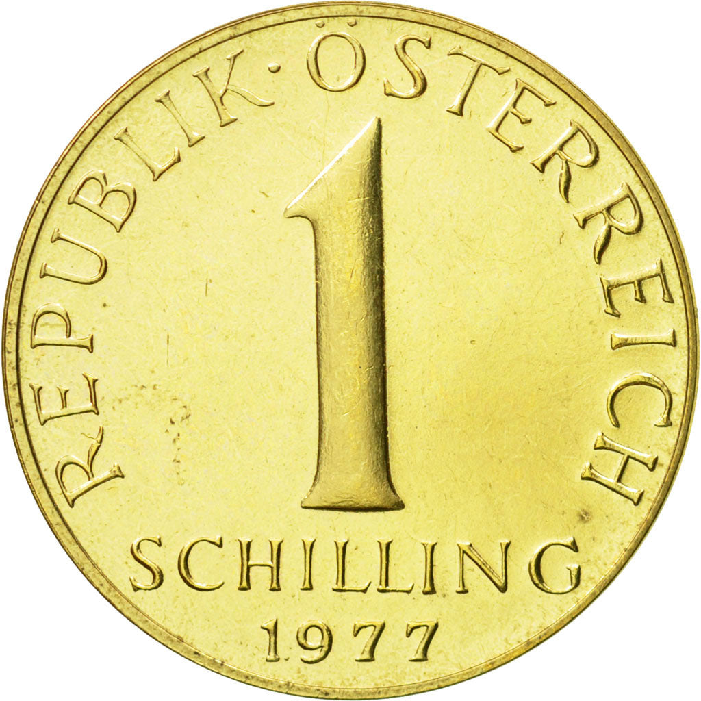 Coin, Austria, Schilling, 1977, MS(63), Aluminum-Bronze, KM:2886