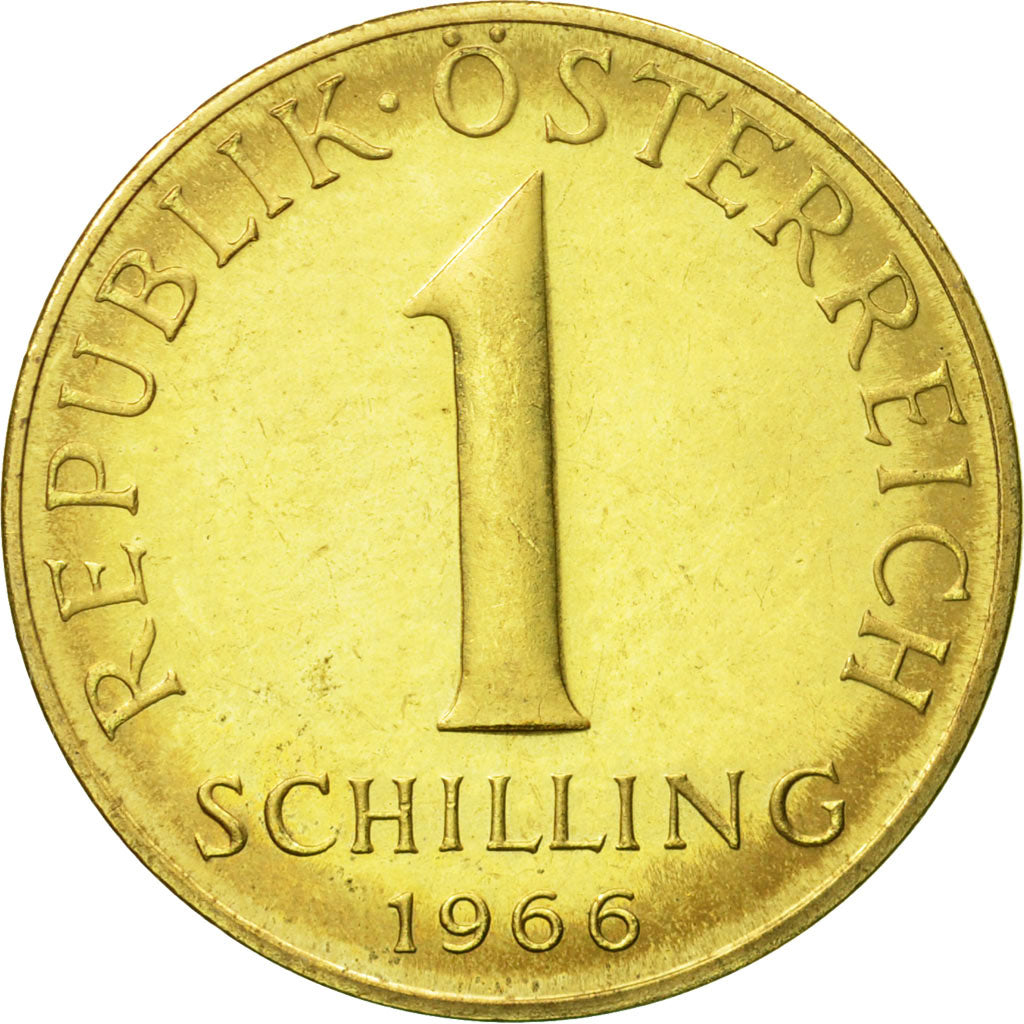 Coin, Austria, Schilling, 1966, MS(63), Aluminum-Bronze, KM:2886