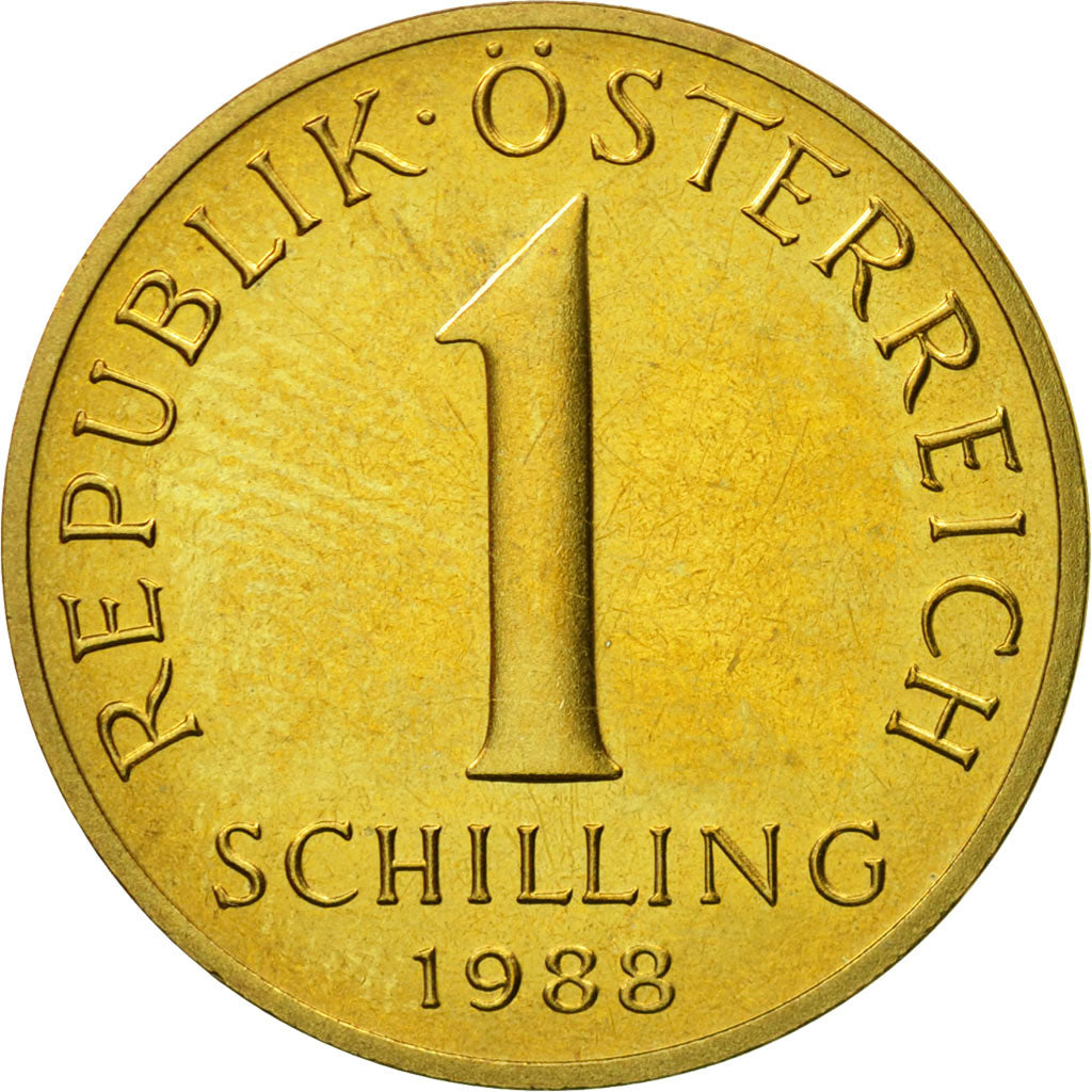 Coin, Austria, Schilling, 1988, MS(63), Aluminum-Bronze, KM:2886