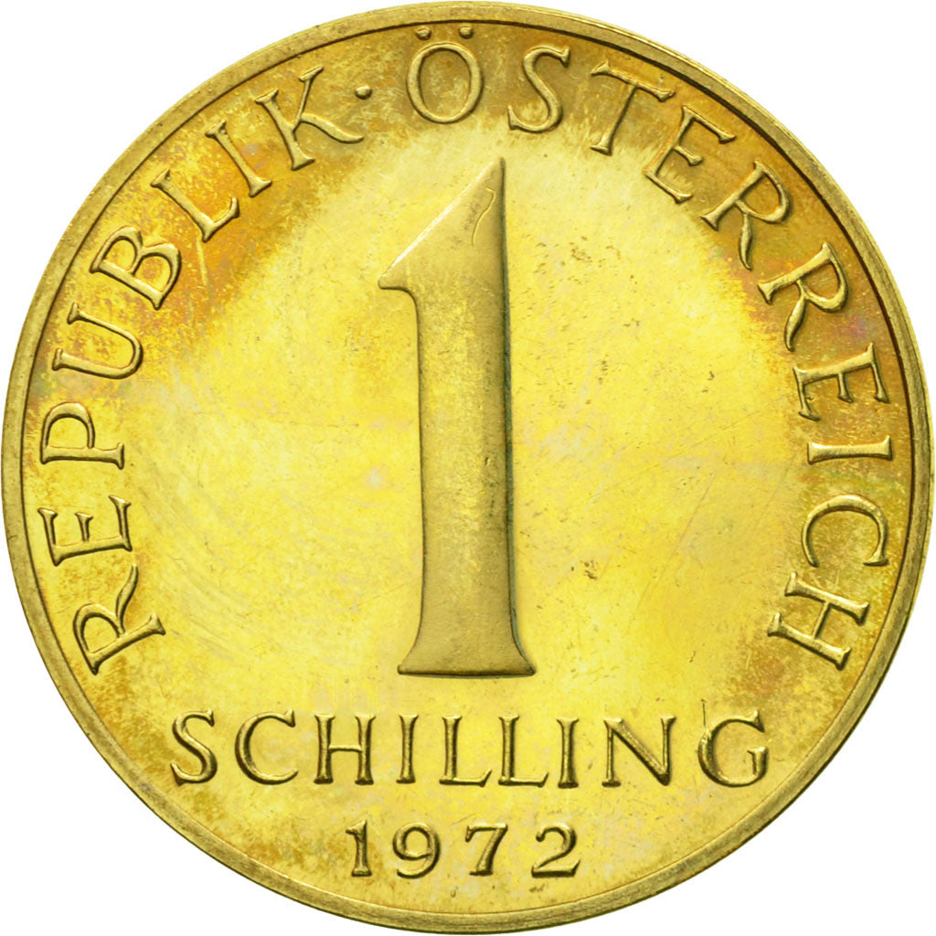 Coin, Austria, Schilling, 1972, MS(63), Aluminum-Bronze, KM:2886