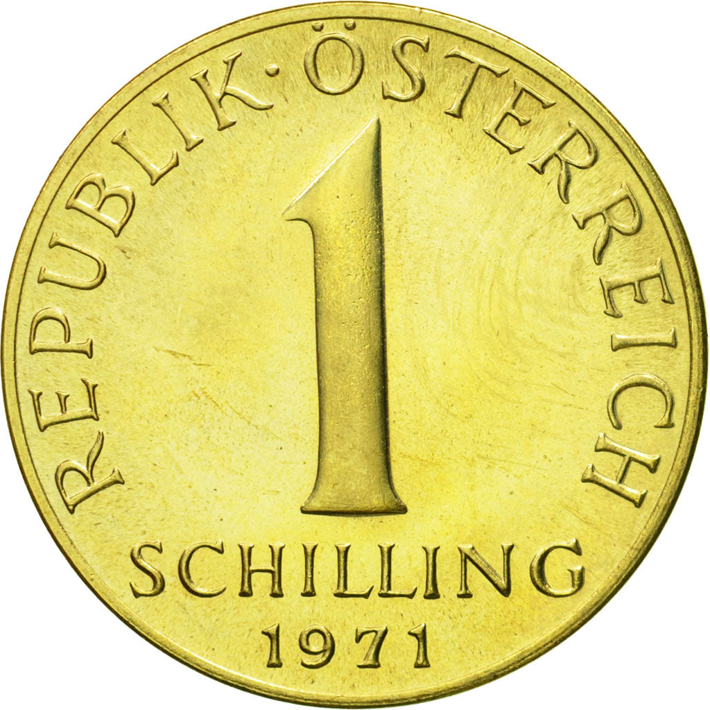 Coin, Austria, Schilling, 1971, MS(63), Aluminum-Bronze, KM:2886