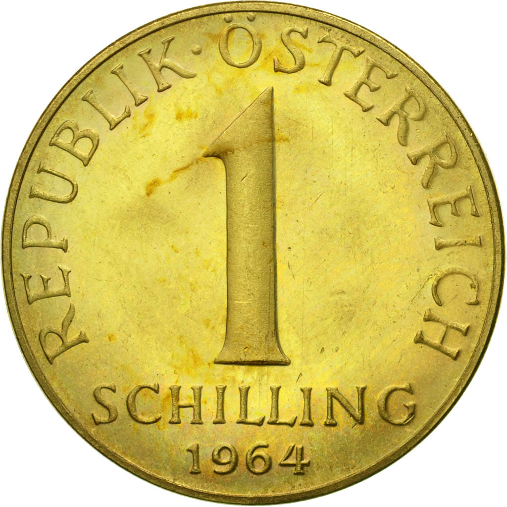 Coin, Austria, Schilling, 1964, MS(63), Aluminum-Bronze, KM:2886