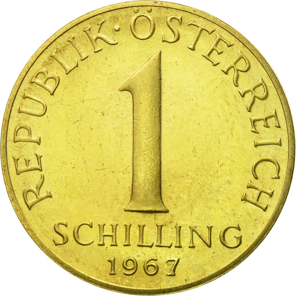 Coin, Austria, Schilling, 1967, MS(63), Aluminum-Bronze, KM:2886