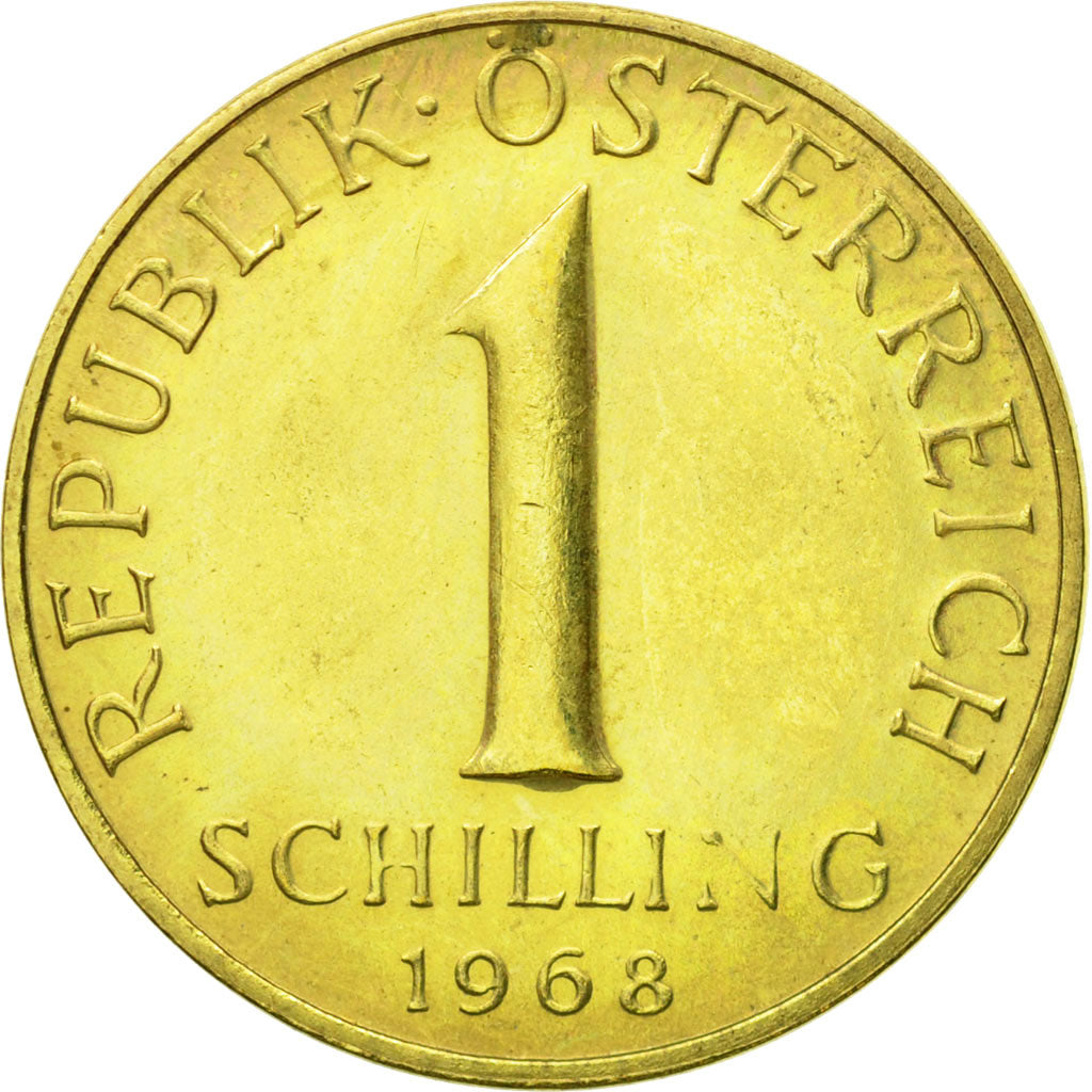 Coin, Austria, Schilling, 1968, MS(63), Aluminum-Bronze, KM:2886