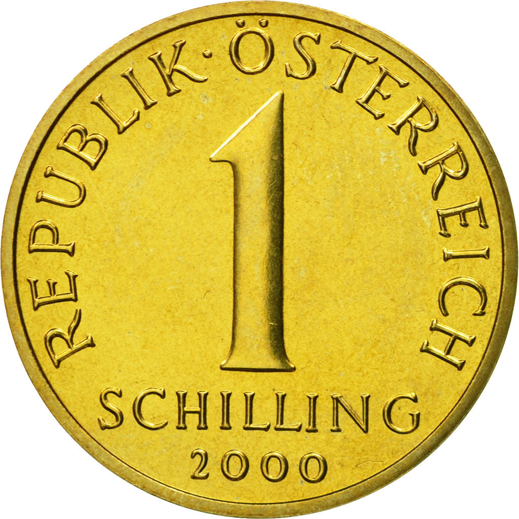 Coin, Austria, Schilling, 2000, MS(63), Aluminum-Bronze, KM:2886