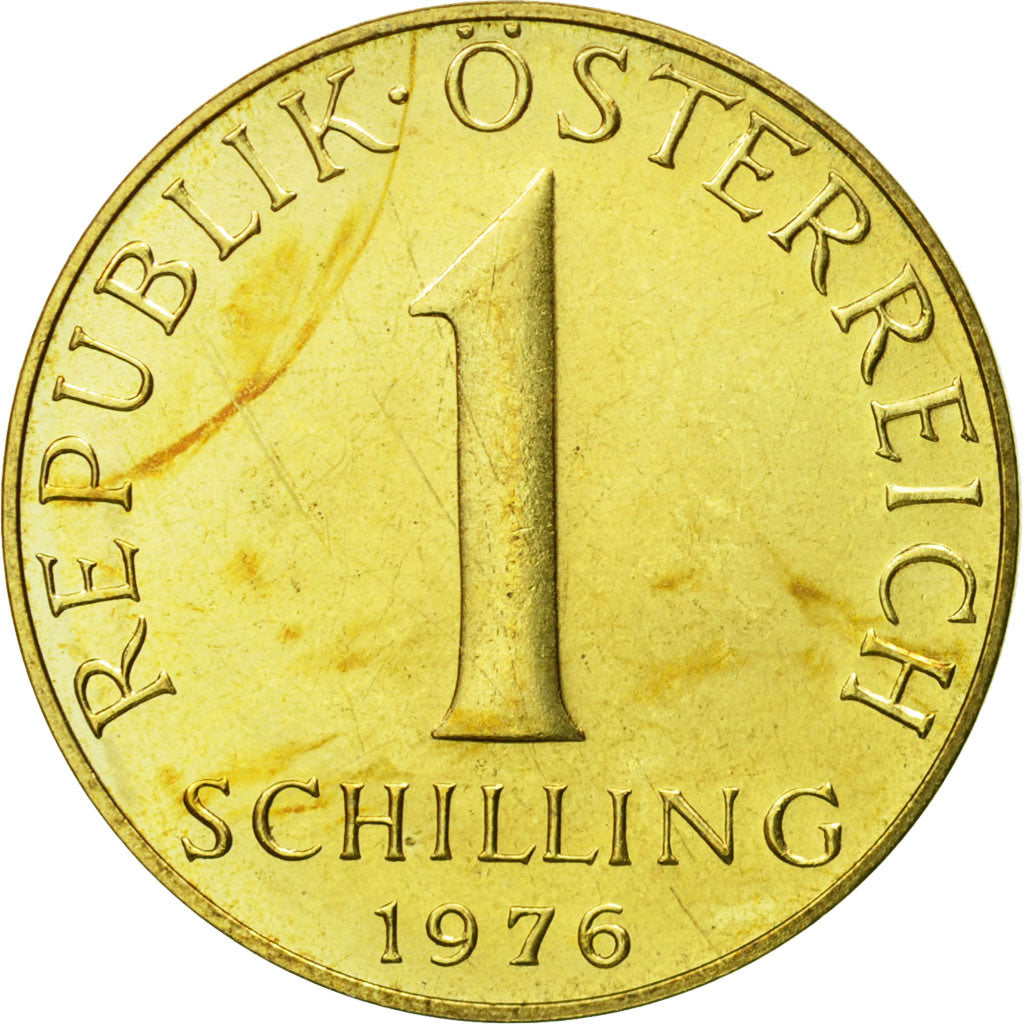 Coin, Austria, Schilling, 1976, MS(63), Aluminum-Bronze, KM:2886