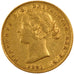 AUSTRALIA, Sovereign, 1861, Sydney, KM #4, EF(40-45), Gold, 7.96