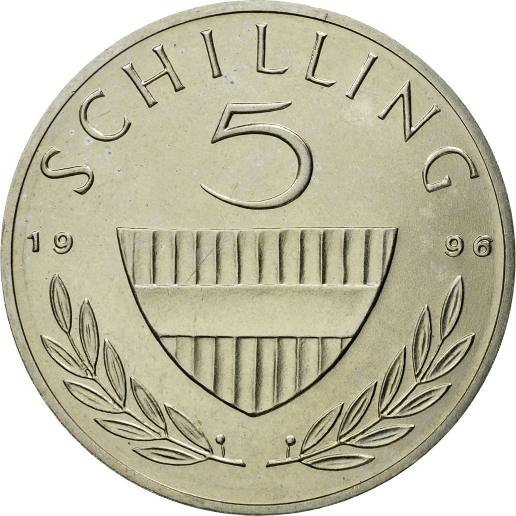 Coin, Austria, 5 Schilling, 1996, MS(63), Copper-nickel, KM:2889a