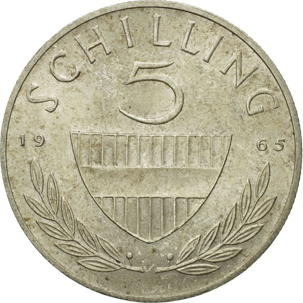 Coin, Austria, 5 Schilling, 1965, MS(63), Silver, KM:2889