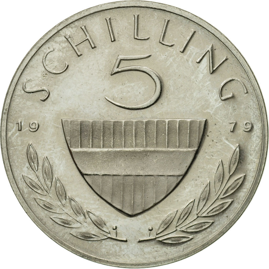 Coin, Austria, 5 Schilling, 1979, MS(63), Copper-nickel, KM:2889a