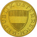 Coin, Austria, 50 Groschen, 1993, MS(63), Aluminum-Bronze, KM:2885