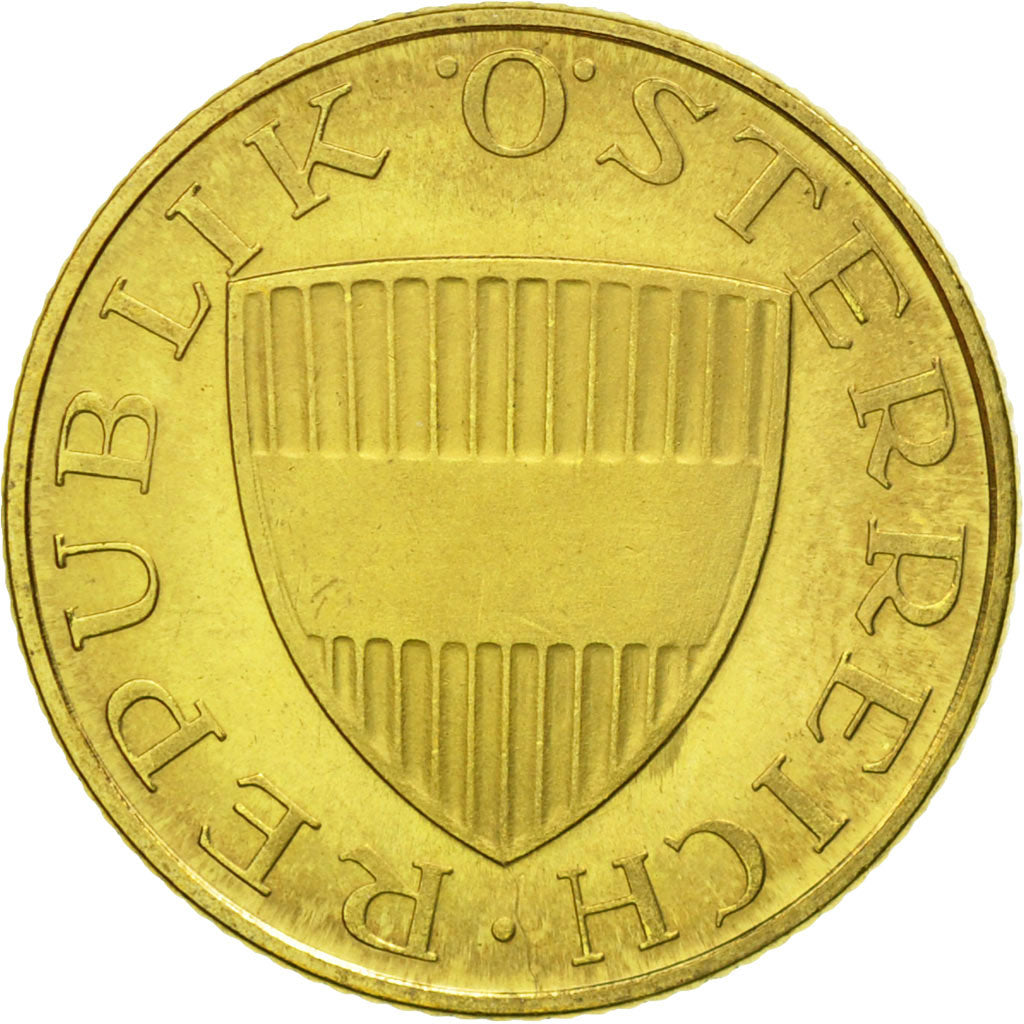 Coin, Austria, 50 Groschen, 1968, MS(63), Aluminum-Bronze, KM:2885