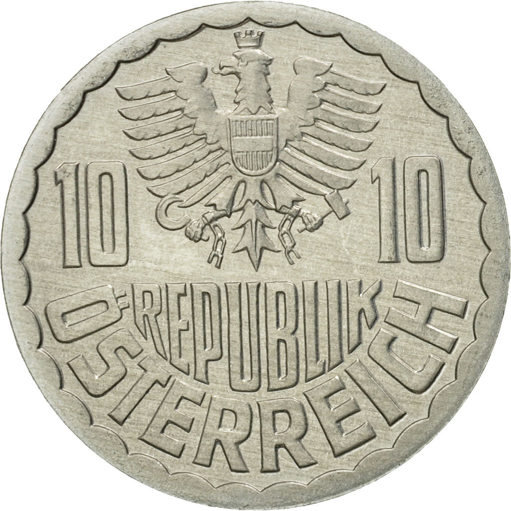 Munten, Oostenrijk, 10 Groschen, 1991, Vienna, UNC-, Aluminium, KM:2878