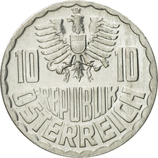 Coin, Austria, 10 Groschen, 1977, Vienna, MS(63), Aluminum, KM:2878