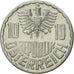 Coin, Austria, 10 Groschen, 1971, Vienna, MS(63), Aluminum, KM:2878