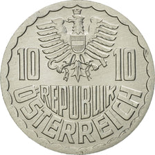 Coin, Austria, 10 Groschen, 2001, Vienna, MS(63), Aluminum, KM:2878