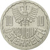 Coin, Austria, 10 Groschen, 2001, Vienna, MS(63), Aluminum, KM:2878