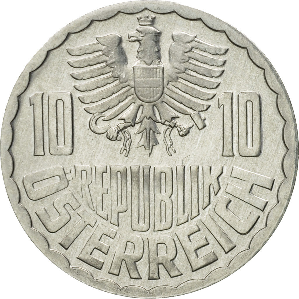 Coin, Austria, 10 Groschen, 1979, Vienna, MS(63), Aluminum, KM:2878