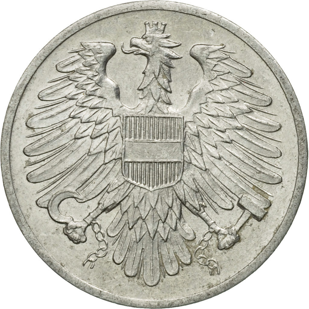 Coin, Austria, 2 Groschen, 1954, MS(63), Aluminum, KM:2876
