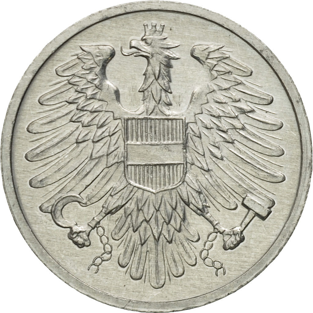 Coin, Austria, 2 Groschen, 1974, MS(63), Aluminum, KM:2876