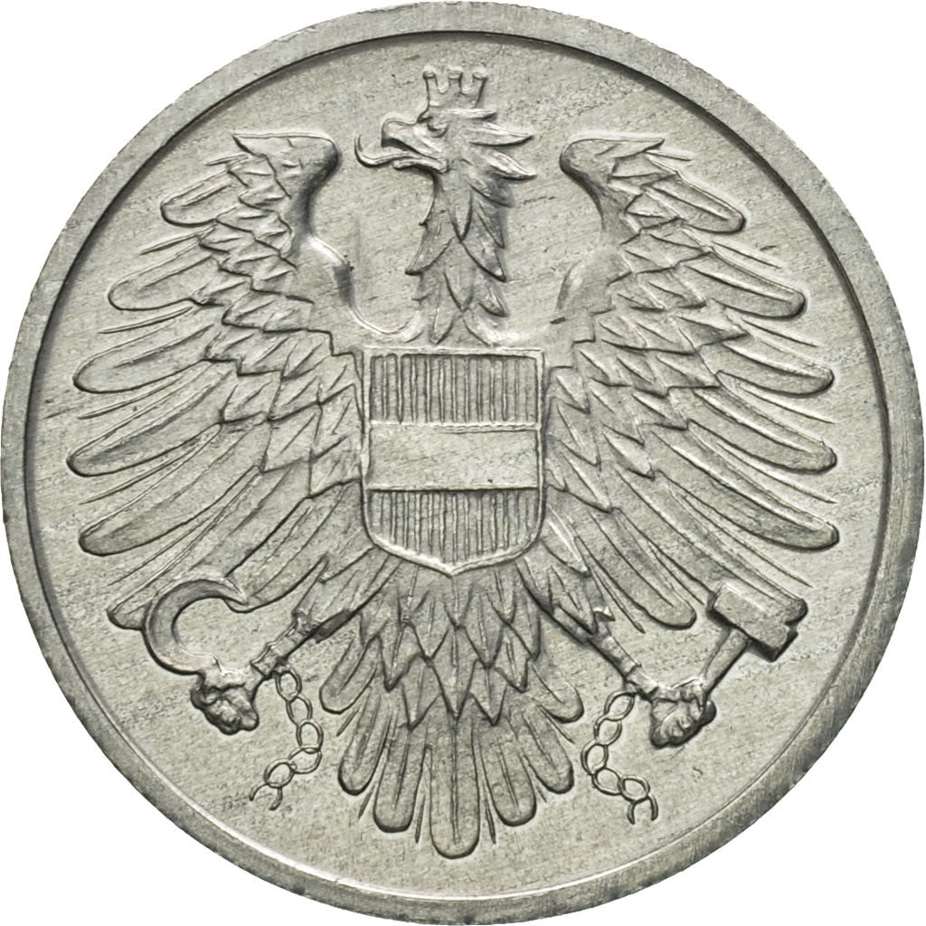 Coin, Austria, 2 Groschen, 1970, MS(63), Aluminum, KM:2876