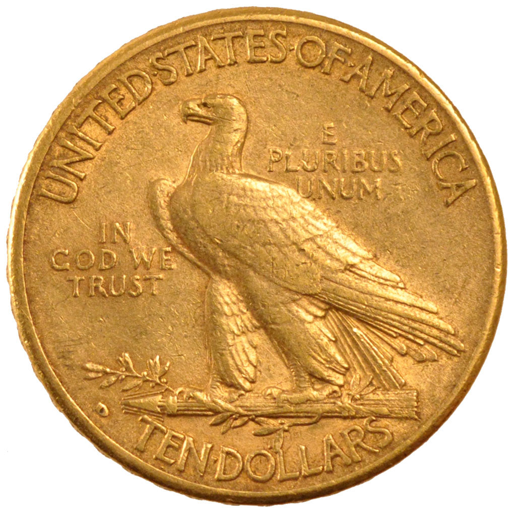 UNITED STATES, Indian Head, $10, Eagle, 1908, U.S. Mint, KM #130, EF(40-45),...