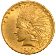 UNITED STATES, Indian Head, $10, Eagle, 1910, U.S. Mint, KM #130, MS(60-62),...