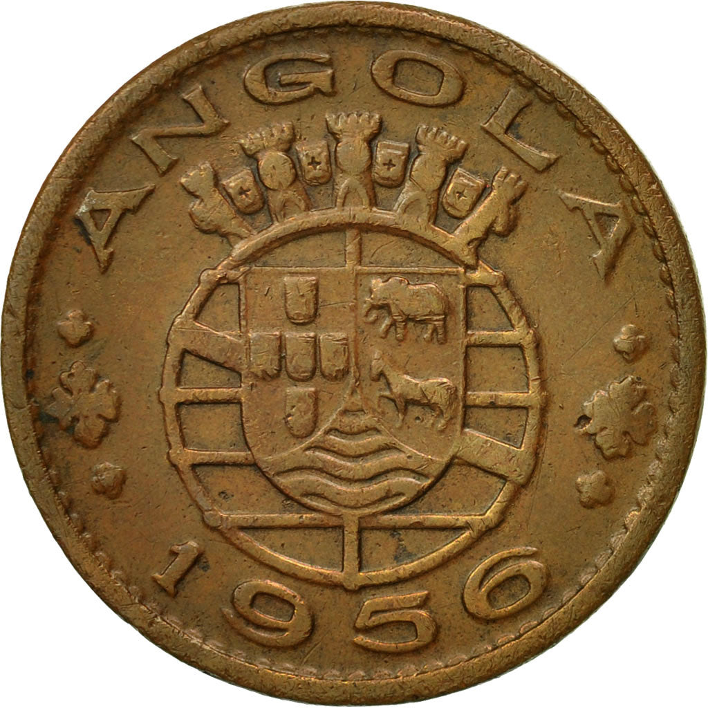 Coin, Angola, Escudo, 1956, EF(40-45), Bronze, KM:76