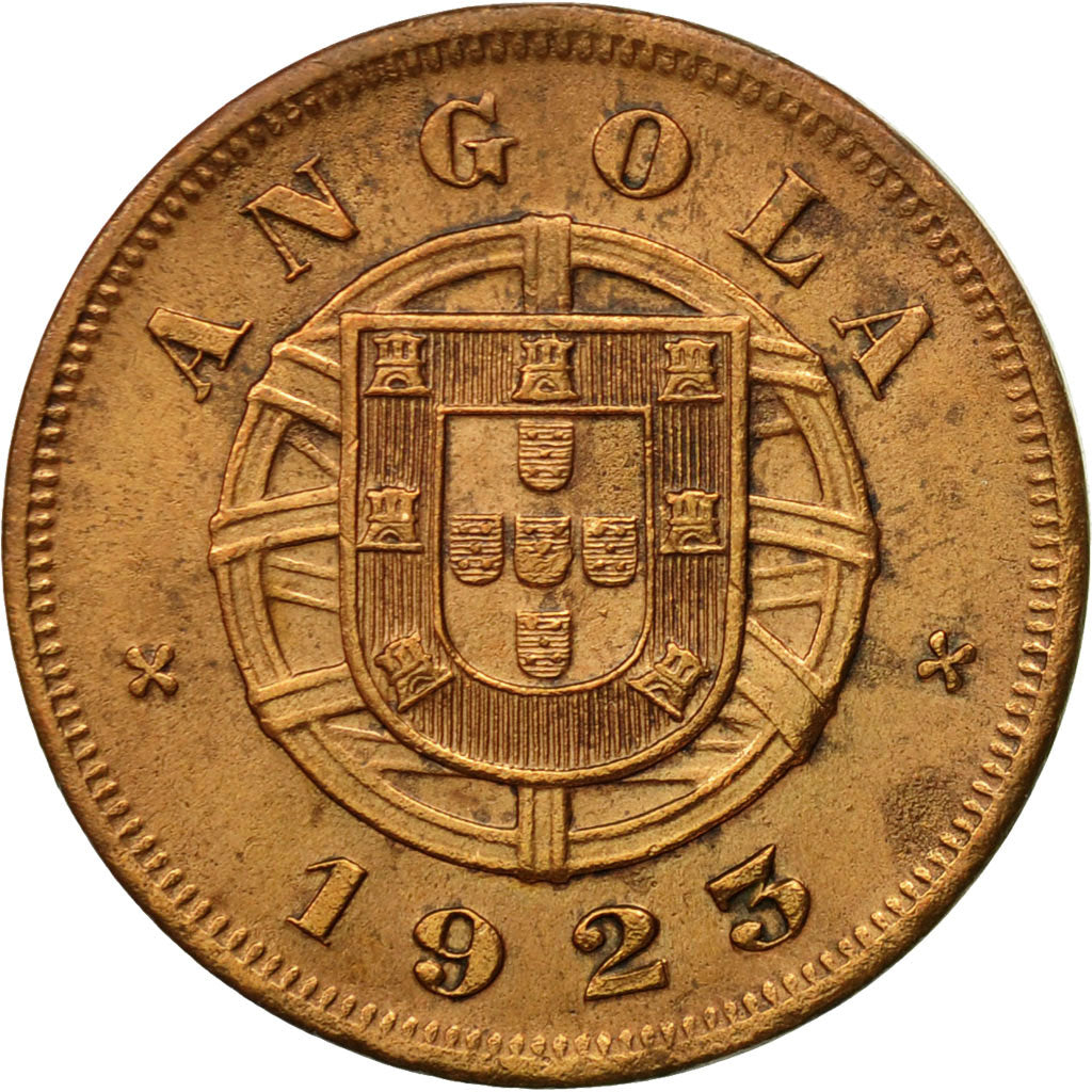 Coin, Angola, 5 Centavos, 1923, EF(40-45), Bronze, KM:62
