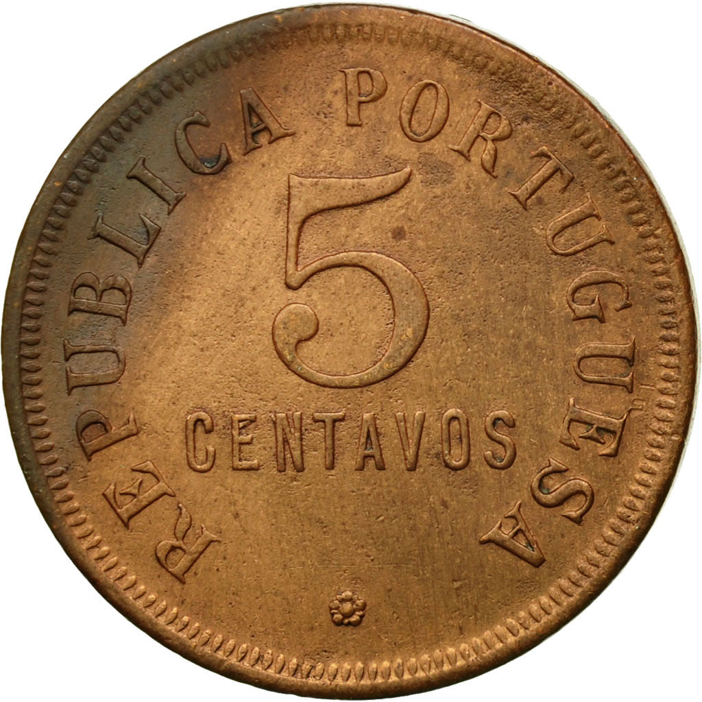 Coin, Angola, 5 Centavos, 1921, EF(40-45), Bronze, KM:62