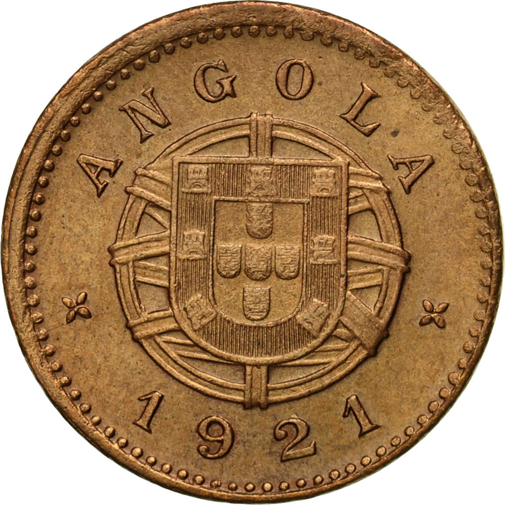 Coin, Angola, Centavo, 1921, EF(40-45), Bronze, KM:60