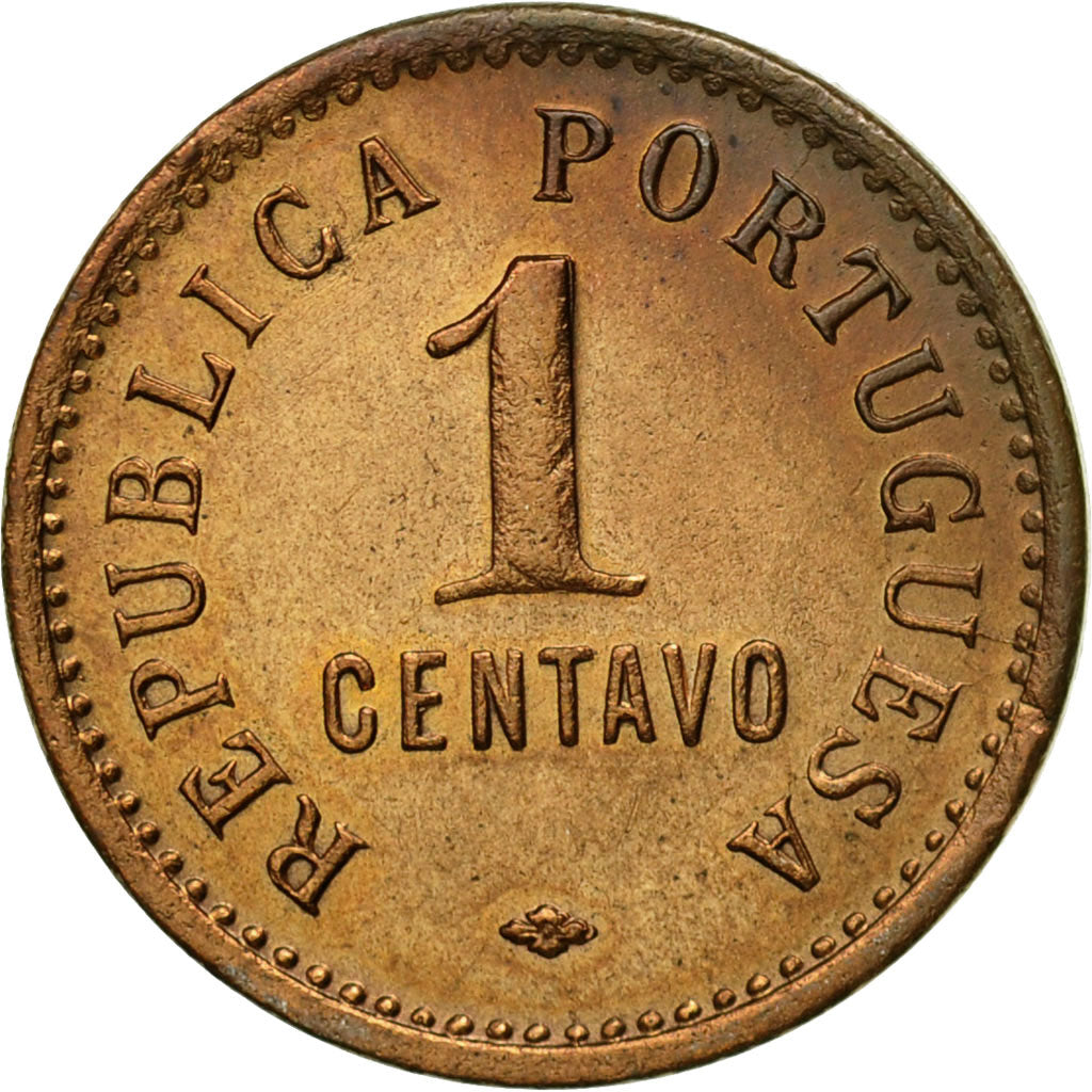 Coin, Angola, Centavo, 1921, EF(40-45), Bronze, KM:60