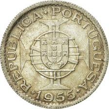 Coin, Angola, 10 Escudos, 1955, EF(40-45), Silver, KM:73