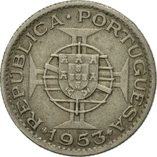Coin, Angola, 2-1/2 Escudos, 1953, EF(40-45), Copper-nickel, KM:77