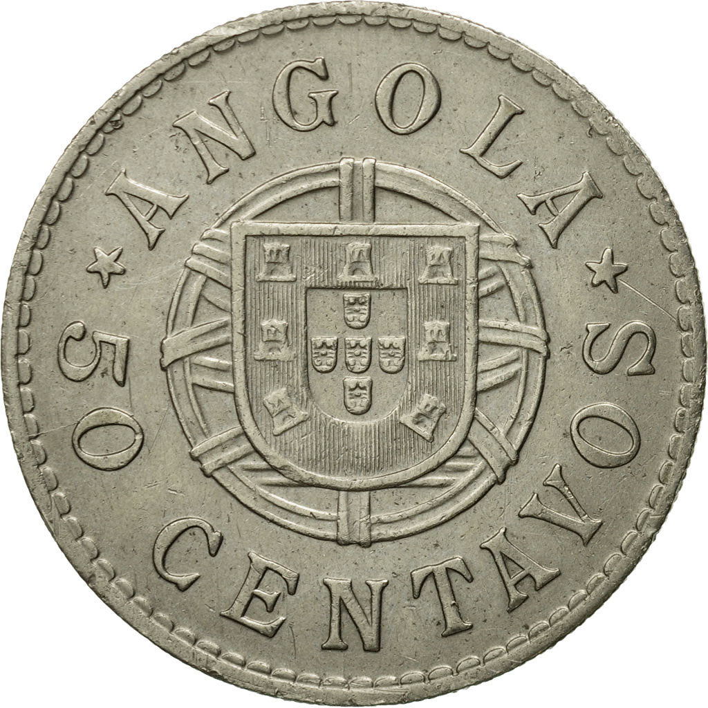 Coin, Angola, 50 Centavos, 1922, EF(40-45), Nickel, KM:65