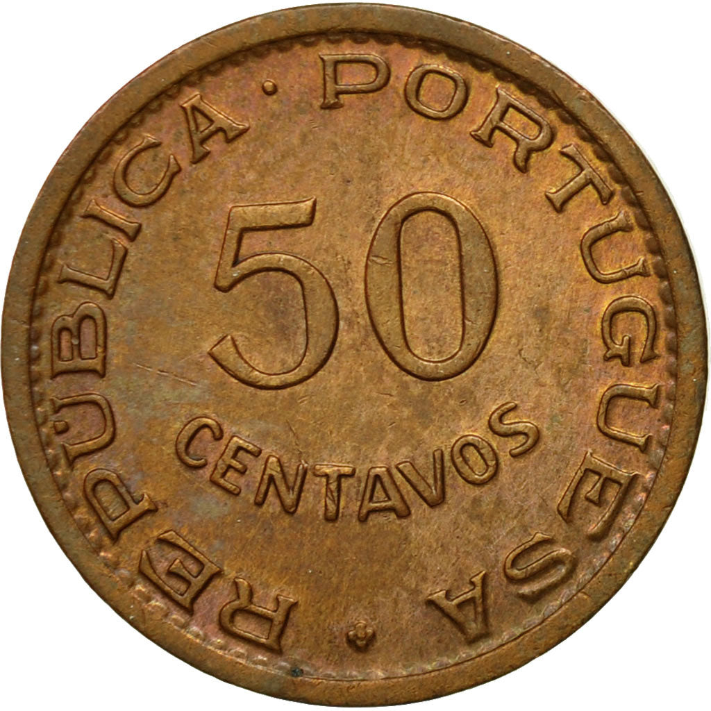 Coin, Angola, 50 Centavos, 1958, EF(40-45), Bronze, KM:75