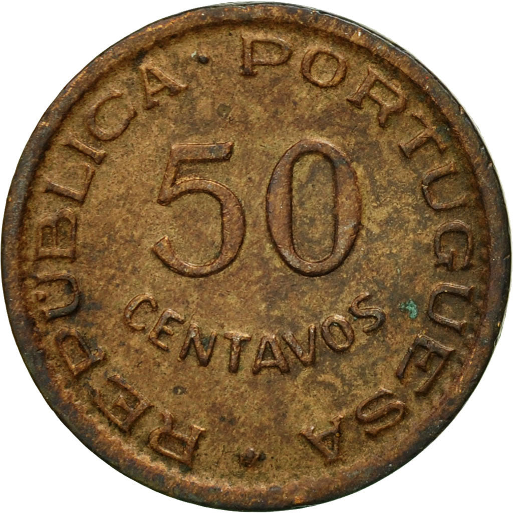Monnaie, Angola, 50 Centavos, 1953, TTB, Bronze, KM:75