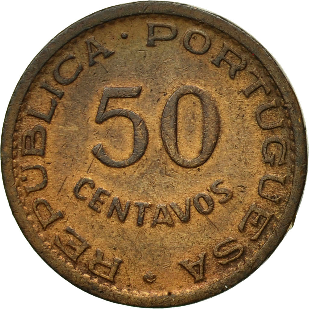 Coin, Angola, 50 Centavos, 1955, EF(40-45), Bronze, KM:75