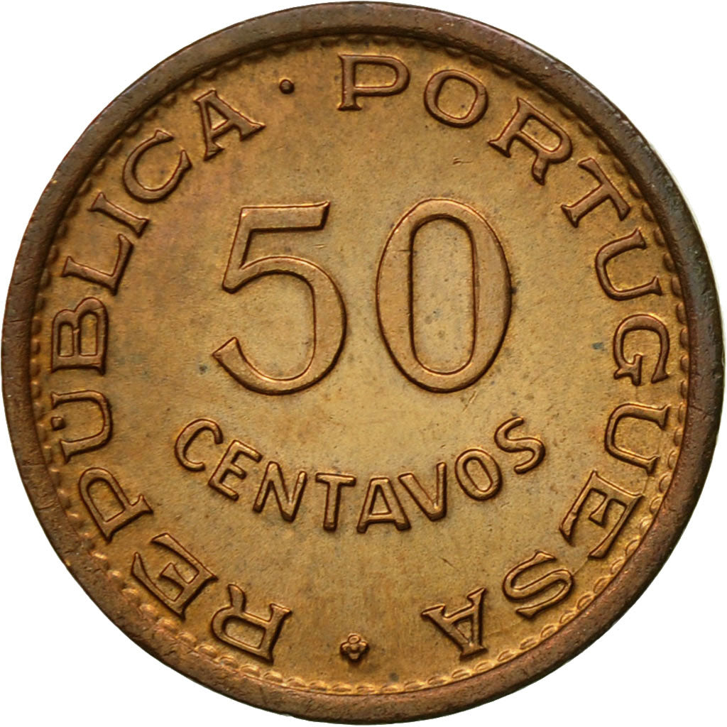 Coin, Angola, 50 Centavos, 1957, EF(40-45), Bronze, KM:75