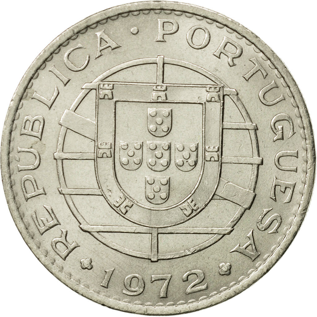 Coin, Angola, 20 Escudos, 1972, EF(40-45), Nickel, KM:80