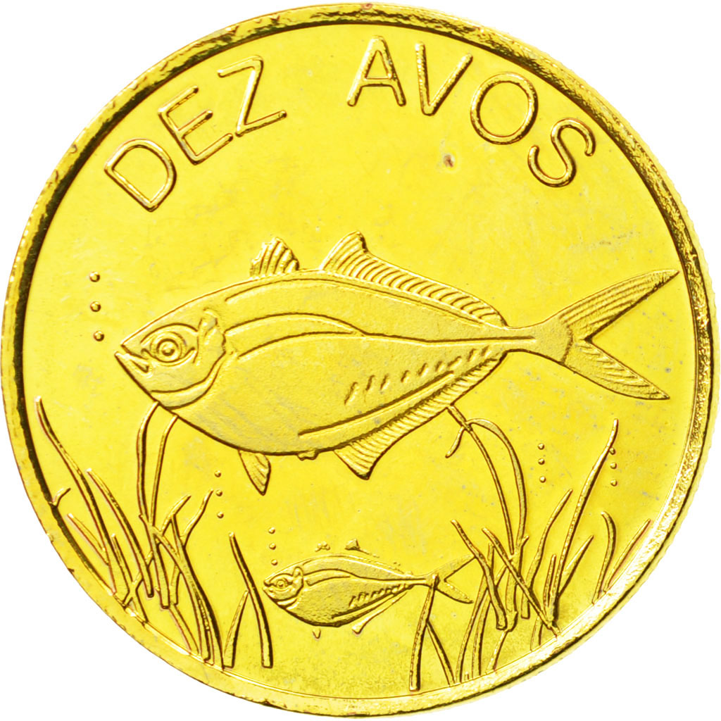 Coin, CABINDA, 10 Avos, 2009, MS(63), Brass, KM:28