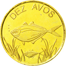 Coin, CABINDA, 10 Avos, 2009, MS(63), Brass, KM:28