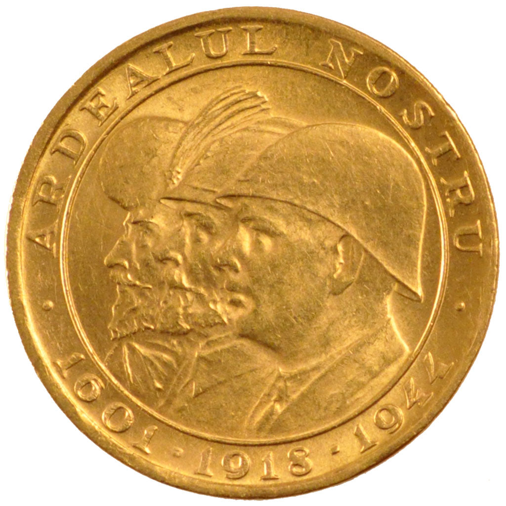 Romania, Mihai I, 20 Lei, 1944, Bucarest, SPL, Oro, KM:M13