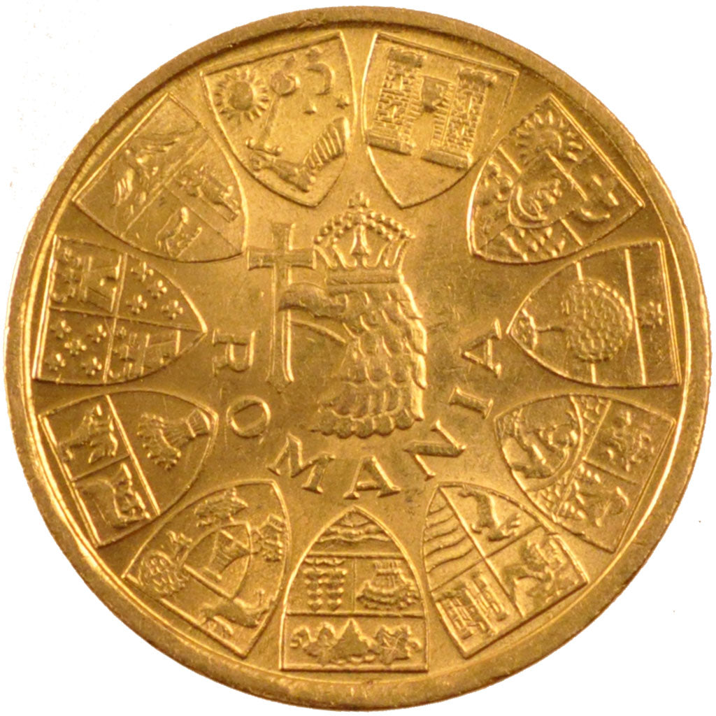 Romania, Mihai I, 20 Lei, 1944, Bucarest, SPL, Oro, KM:M13