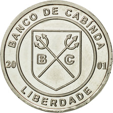 Coin, CABINDA, 10 Centavos, 2001, MS(63), Copper-Nickel Clad Copper, KM:3