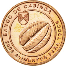 Coin, CABINDA, Centavo, 2008, MS(63), Copper Plated Steel, KM:14