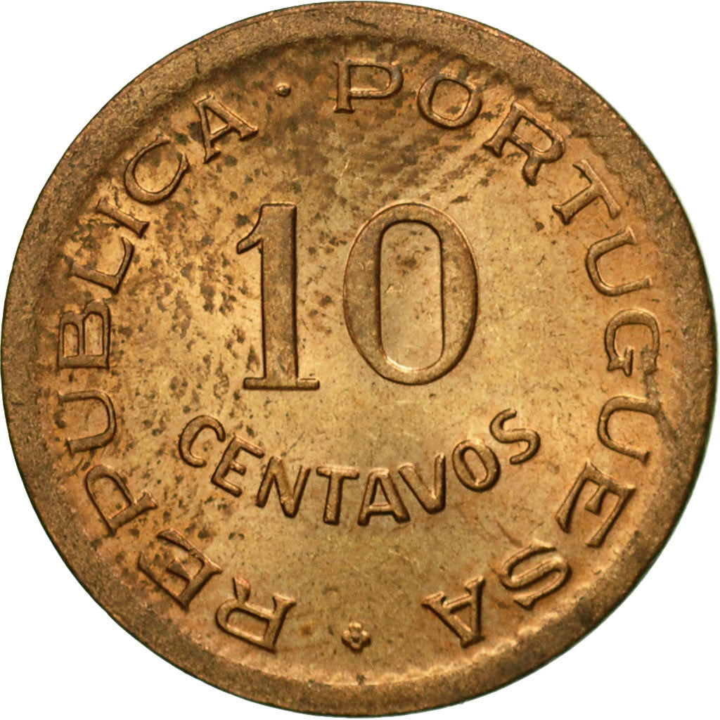 Coin, Angola, 10 Centavos, 1949, AU(55-58), Bronze, KM:70